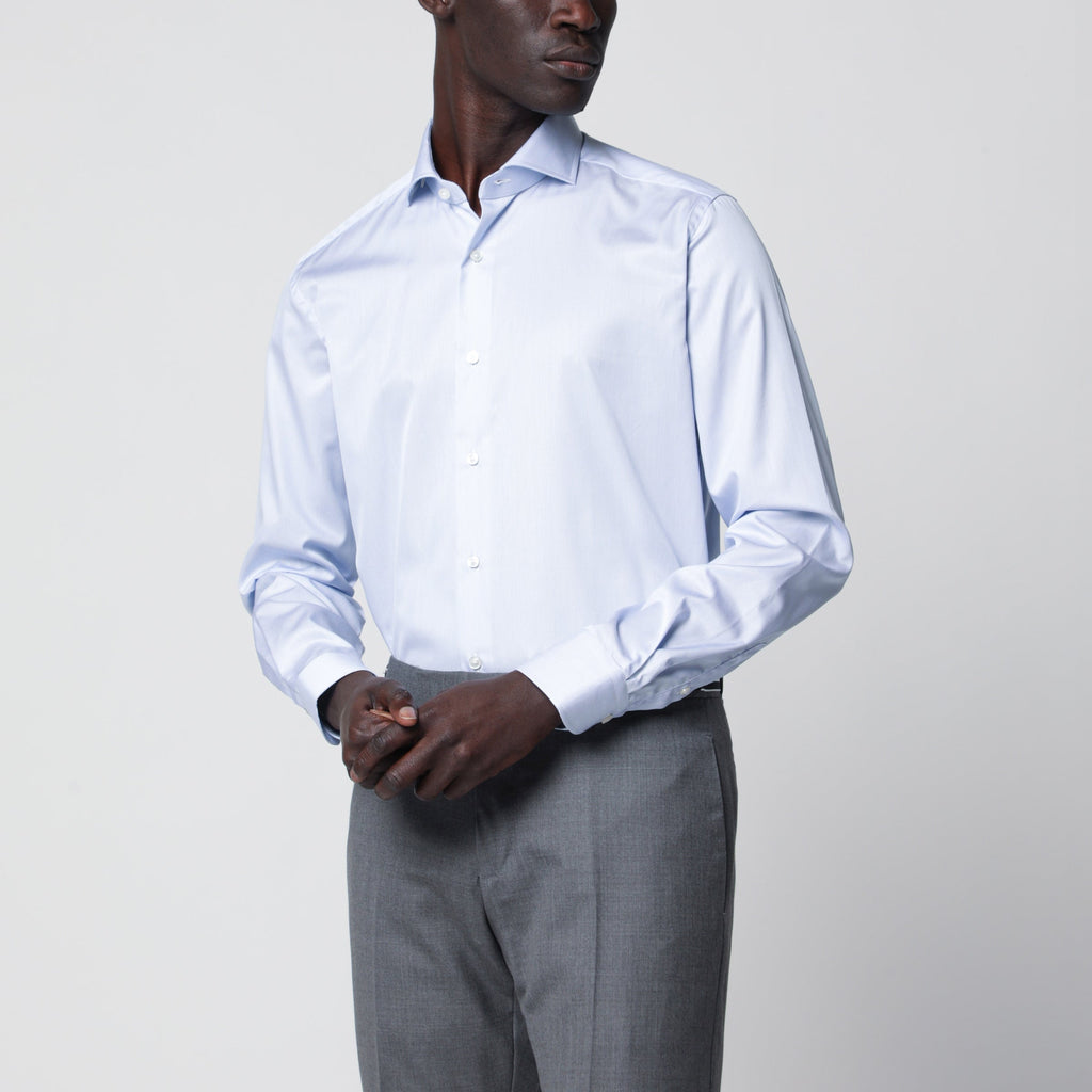 Xacus Travel Tailor Fit Light Blue Shirt