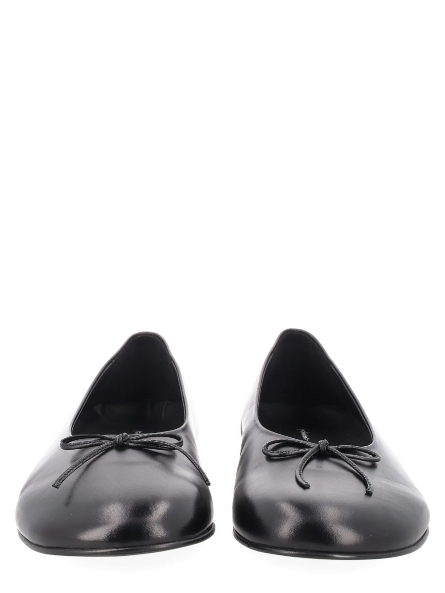 Paloma Wool Black Leather Flats