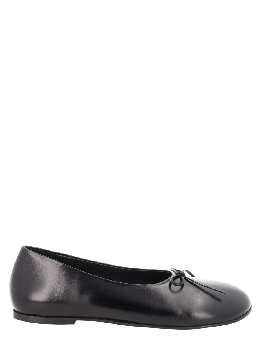 Paloma Wool Black Leather Flats