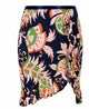 Etro Navy Blue Floral Print Asymmetric Skirts