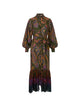 Etro Vestido Camisero Midi Verde Est Amebas