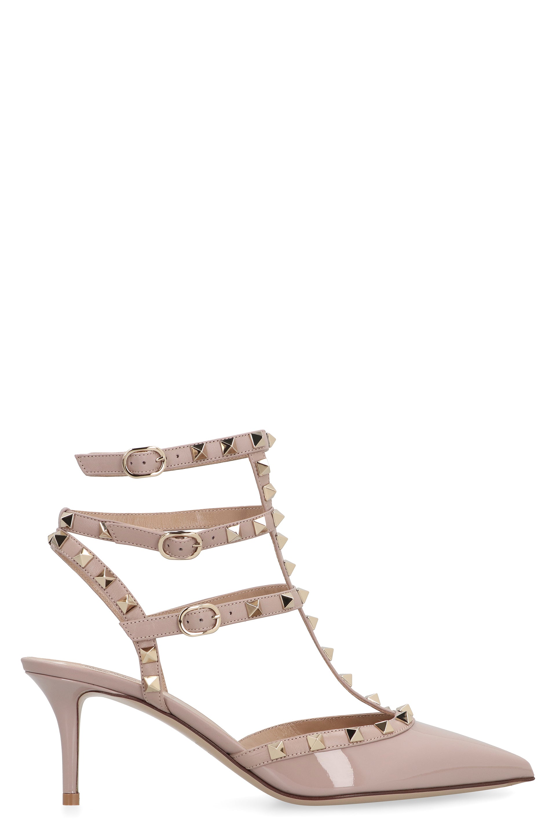 Valentino Garavani Rockstud Patent Leather Slingback Pumps
