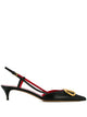 Valentino Garavani Vlogo Signature Leather Slingback Pumps