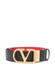 Valentino Garavani Vlogo Signature Leather Belt