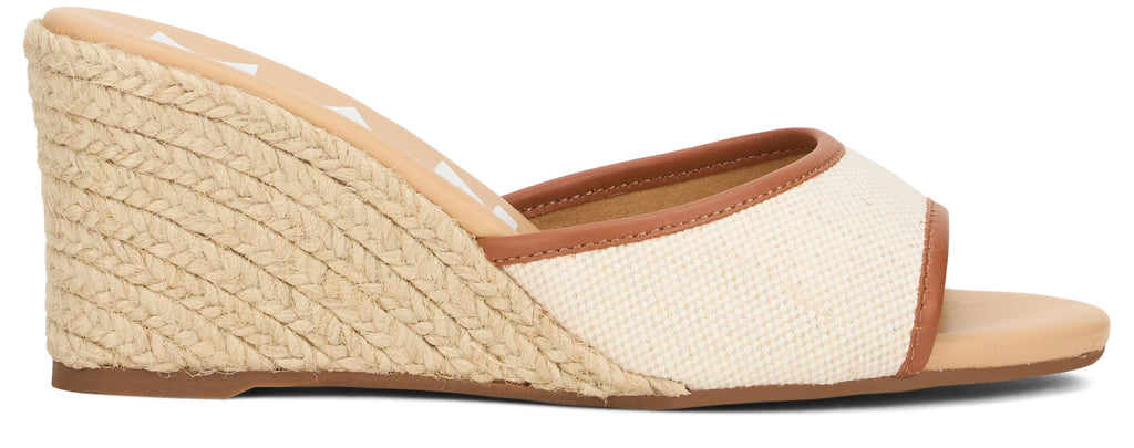 Manebi Sabot With Wedge In Fabric