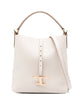 Tod's White Leather Timeless Bucket