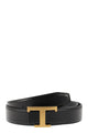 Tod's Logo Buckle Leather Belt