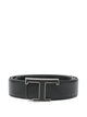 Tod's Black Calfskin New T Belt