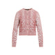 Roberto Cavalli Pink Jaguar Print Cardigan