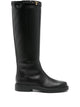 Tod's T-Buckle Leather Knee-High Boots