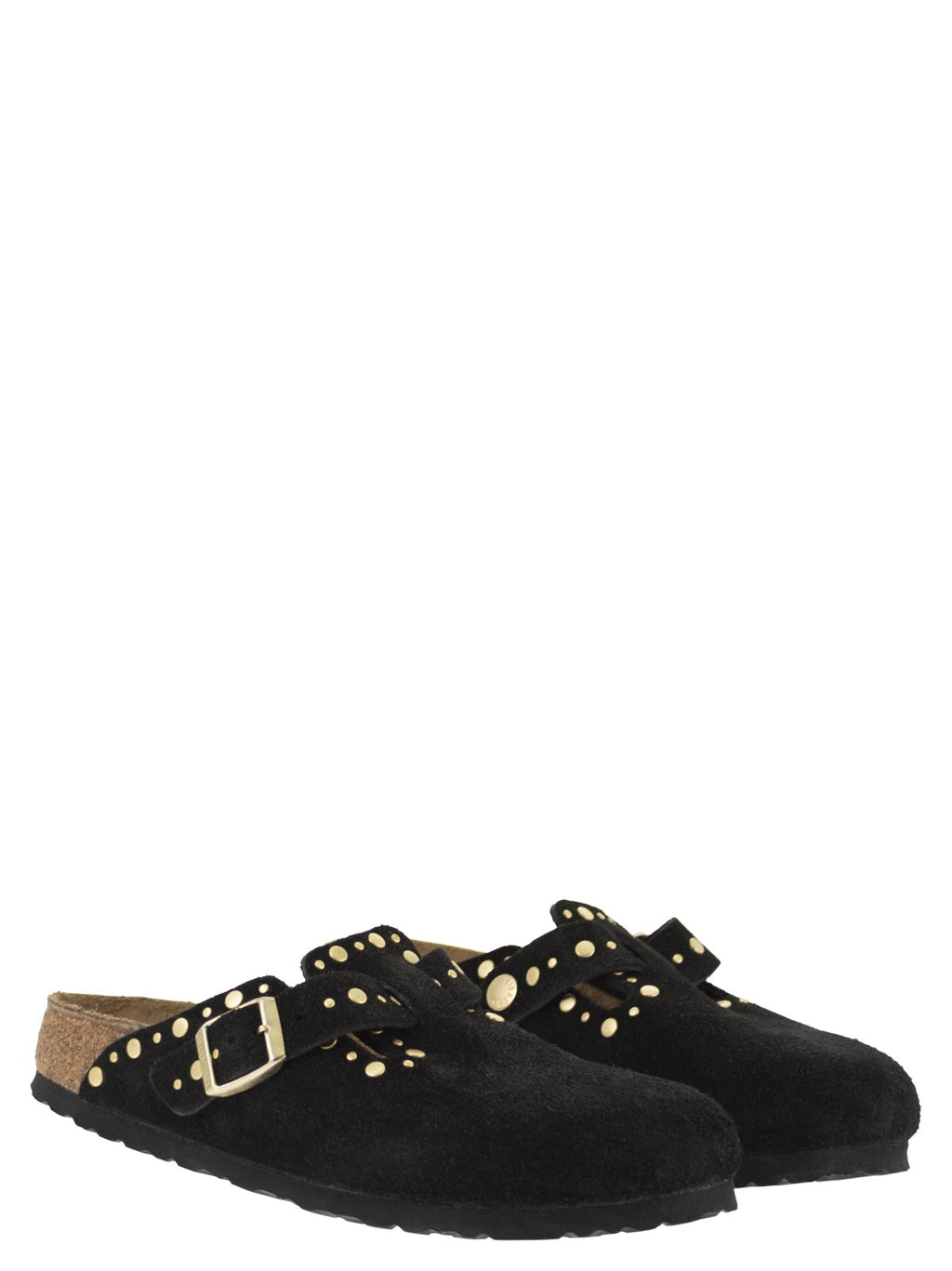 Birkenstock Boston Rivet – Suede Leather Clog With Studs