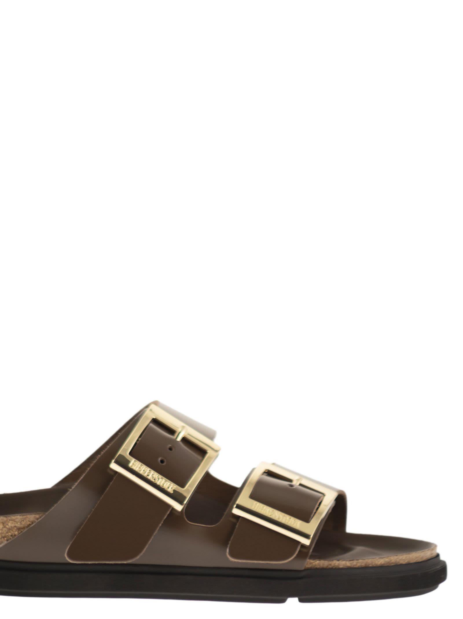 Birkenstock Arizona Db Hex – Patent Natural Leather Sandal