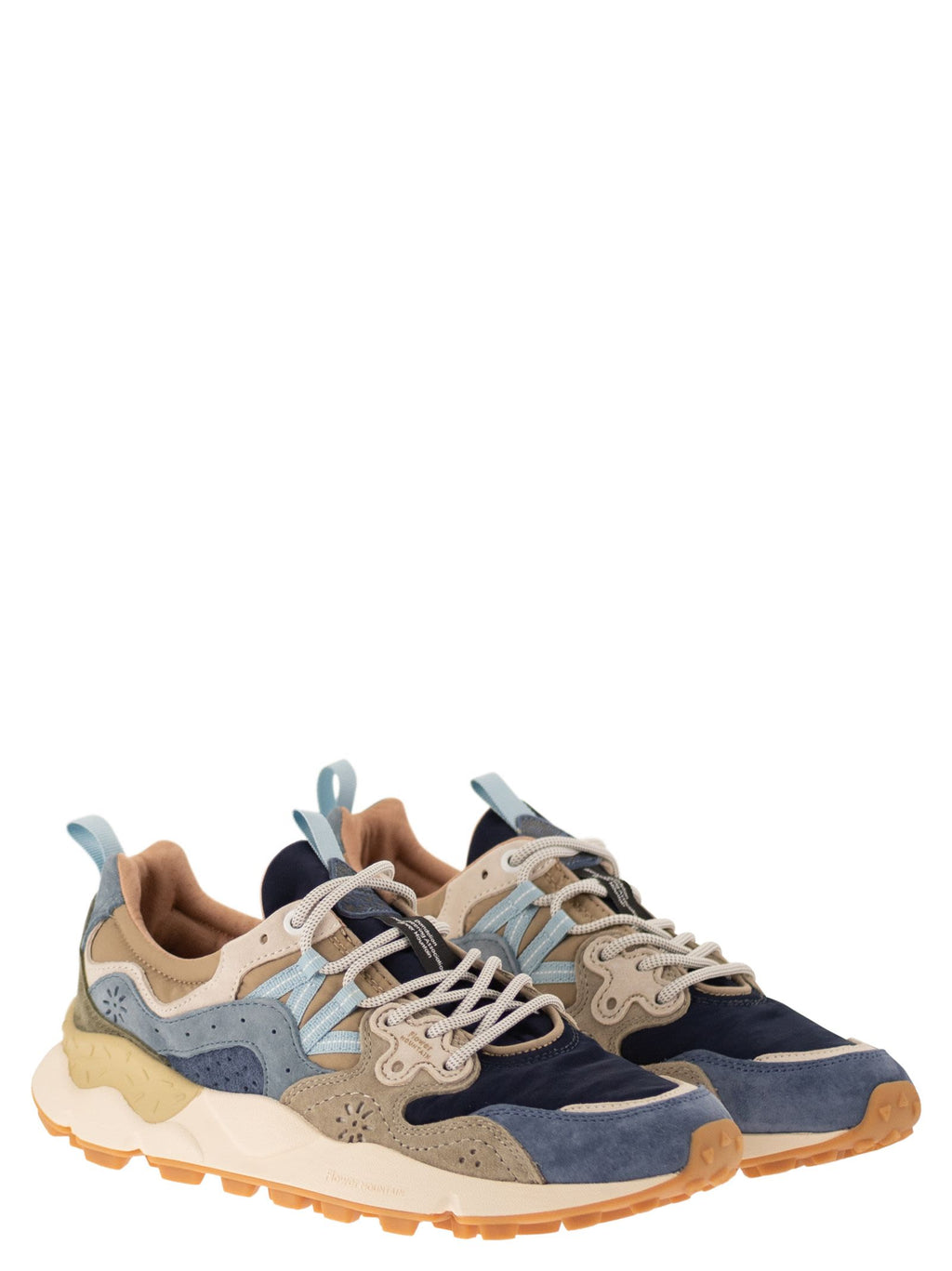 Flower Mountain Yamano 3 - Sneakers In Suede And Technical Fabric