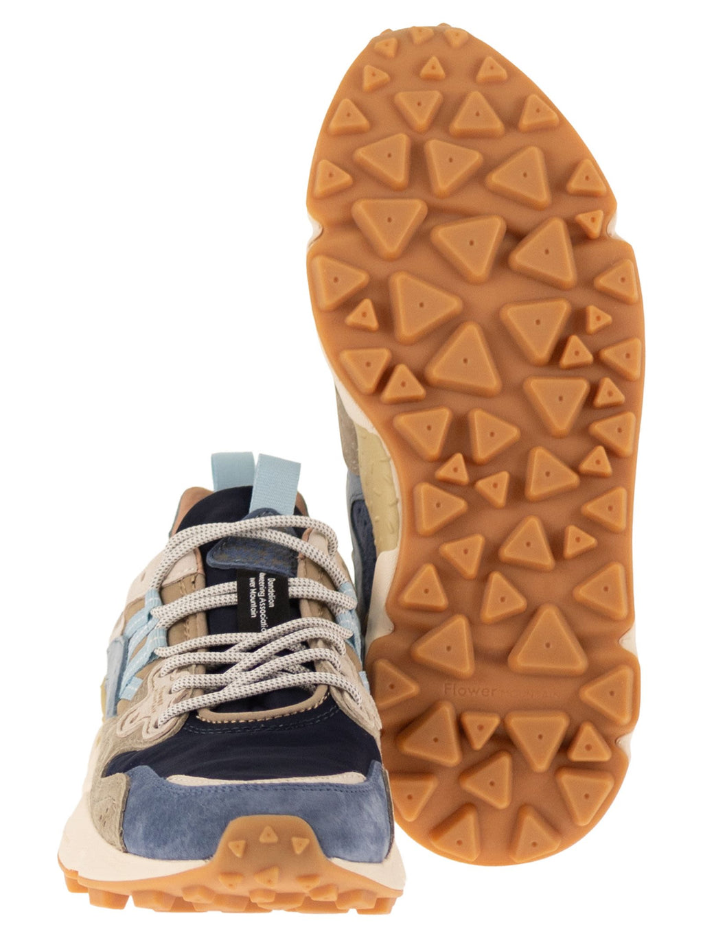 Flower Mountain Yamano 3 - Sneakers In Suede And Technical Fabric