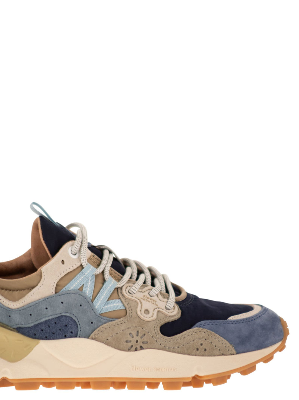 Flower Mountain Yamano 3 - Sneakers In Suede And Technical Fabric