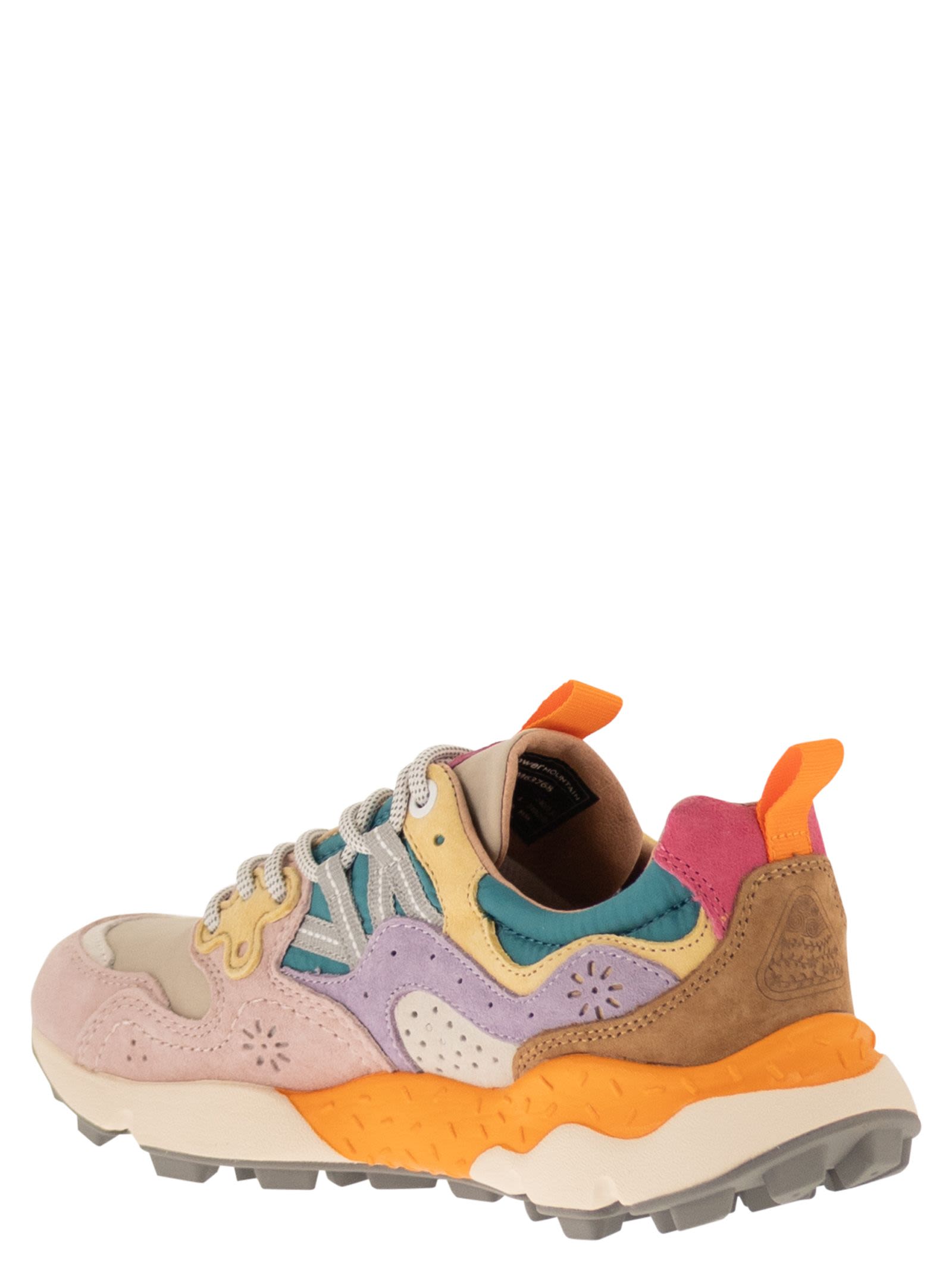 Flower Mountain Yamano 3 - Sneakers In Suede And Technical Fabric