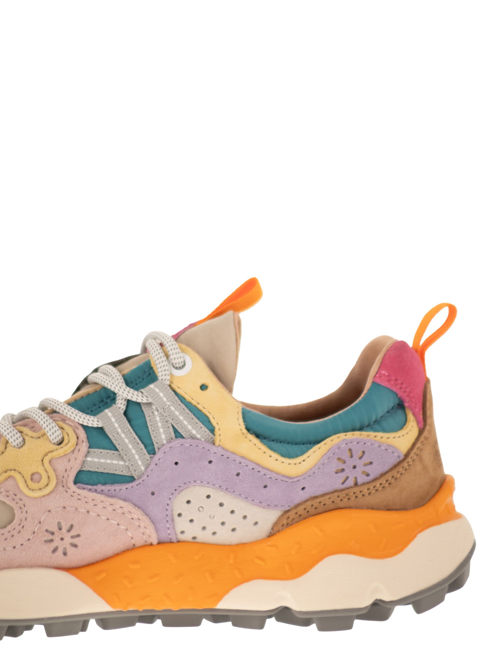 Flower Mountain Yamano 3 - Sneakers In Suede And Technical Fabric
