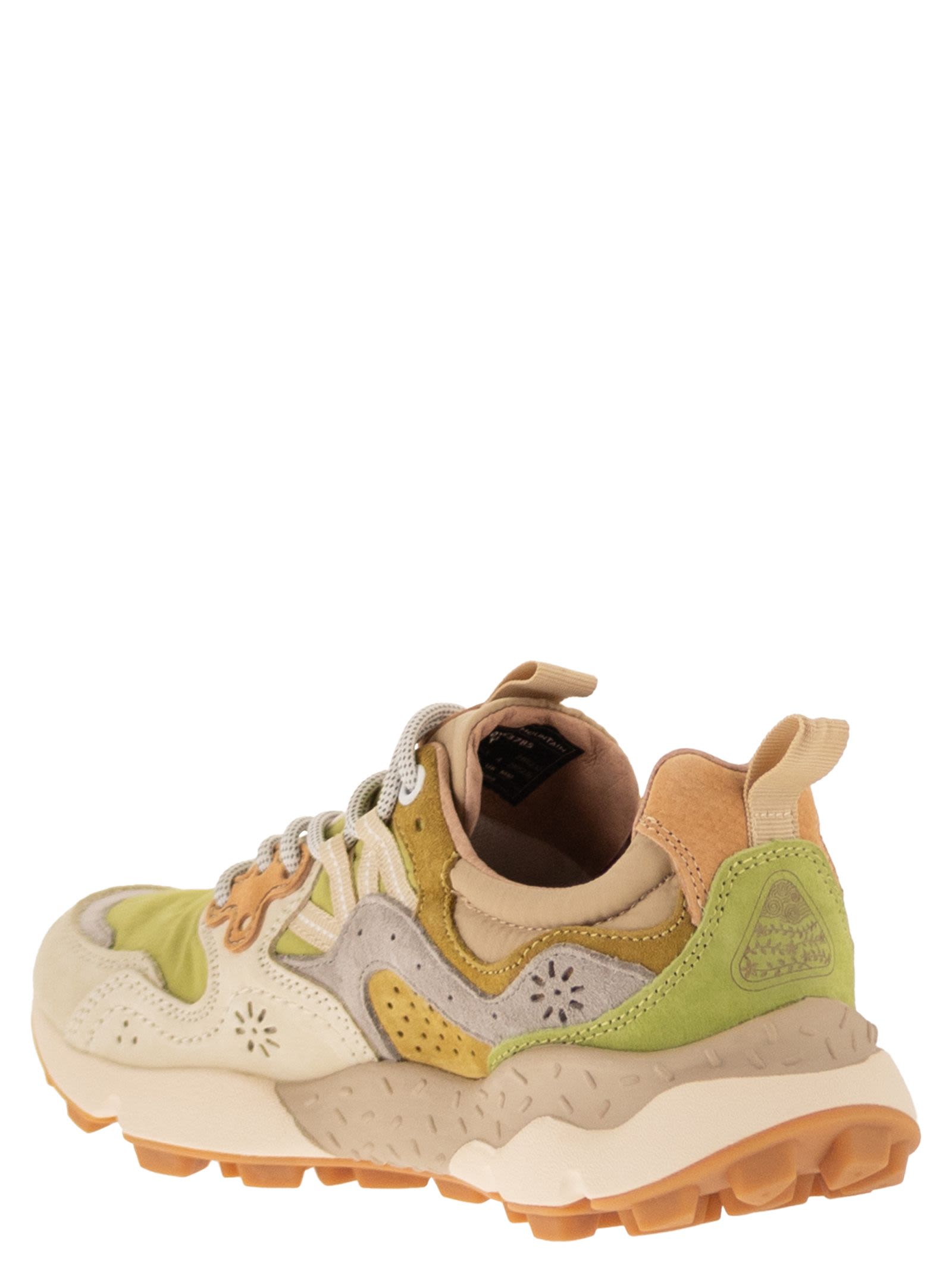 Flower Mountain Yamano 3 - Sneakers In Suede And Technical Fabric