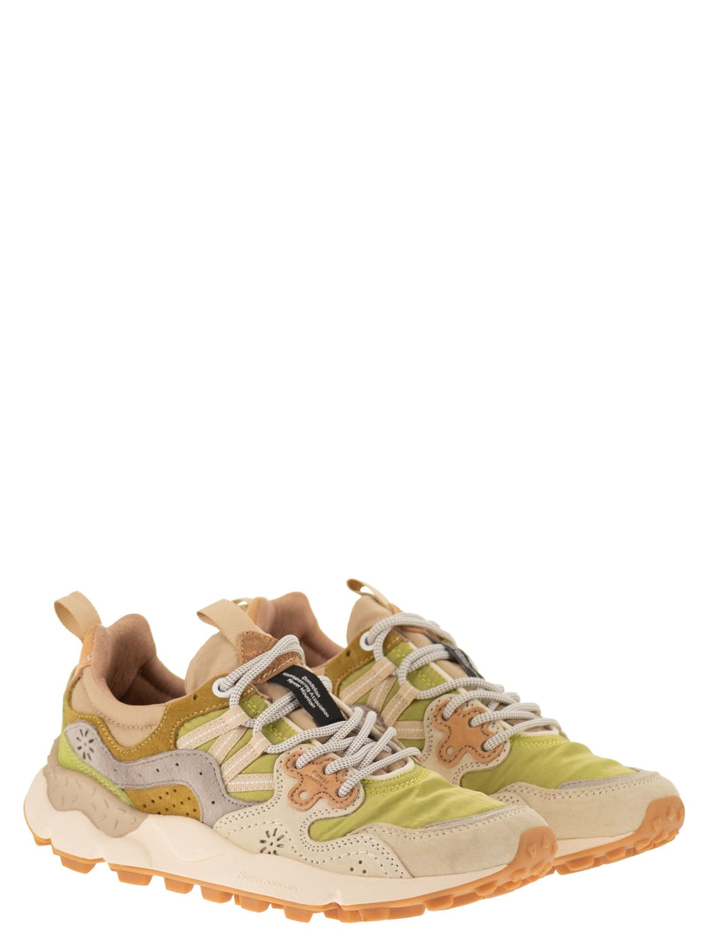 Flower Mountain Yamano 3 - Sneakers In Suede And Technical Fabric