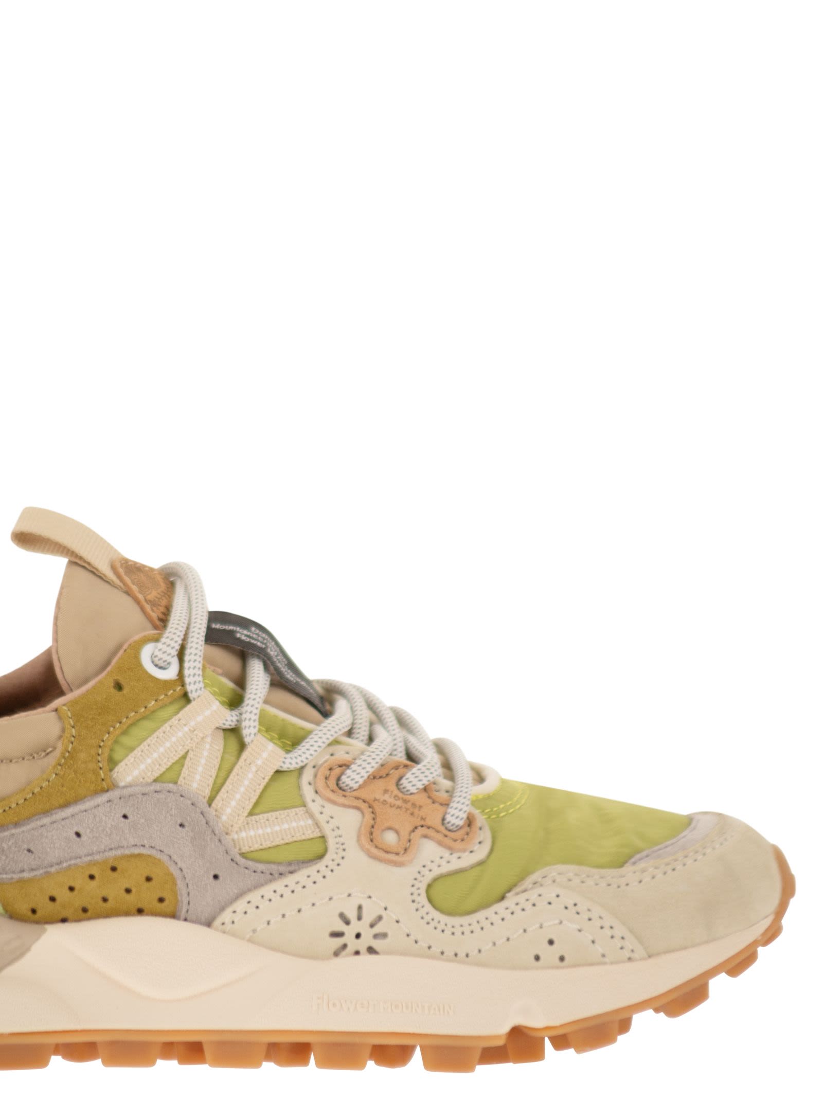 Flower Mountain Yamano 3 - Sneakers In Suede And Technical Fabric