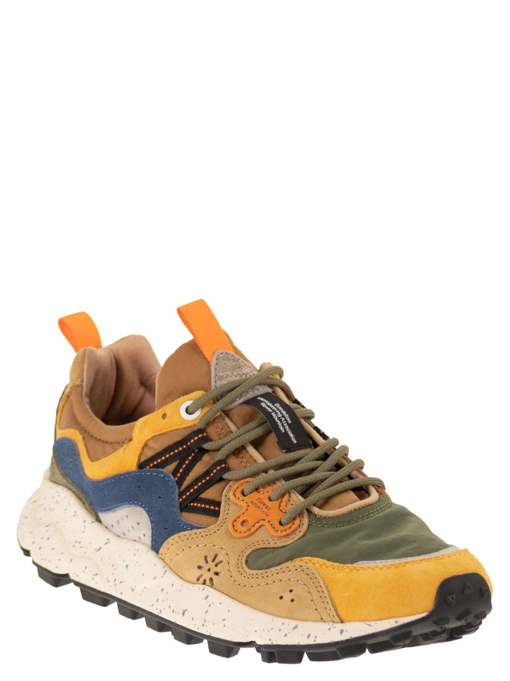 Flower Mountain Yamano 3 - Sneakers In Suede And Technical Fabric