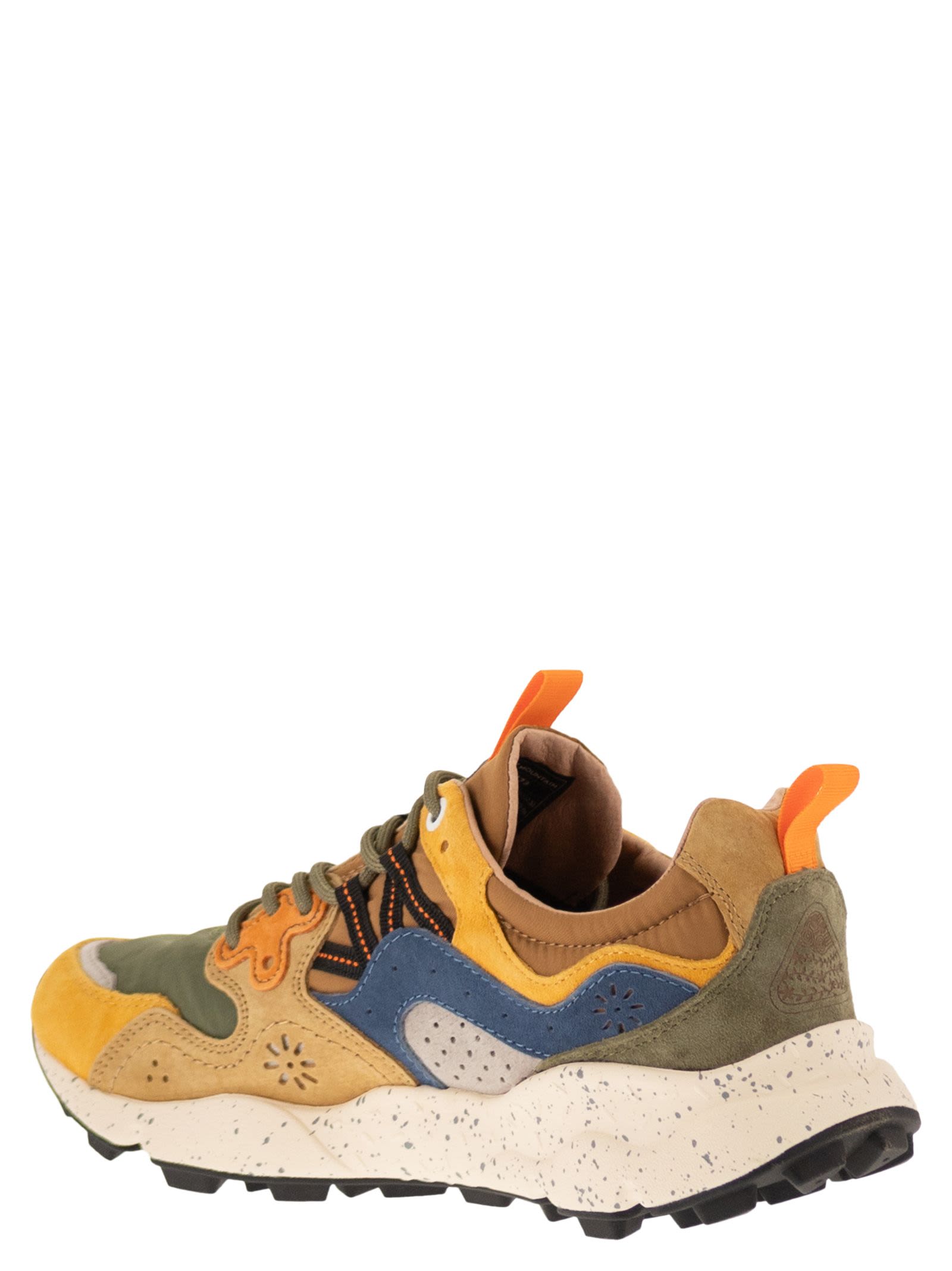 Flower Mountain Yamano 3 - Sneakers In Suede And Technical Fabric
