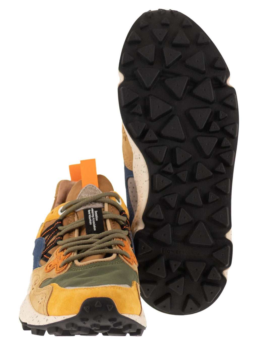Flower Mountain Yamano 3 - Sneakers In Suede And Technical Fabric