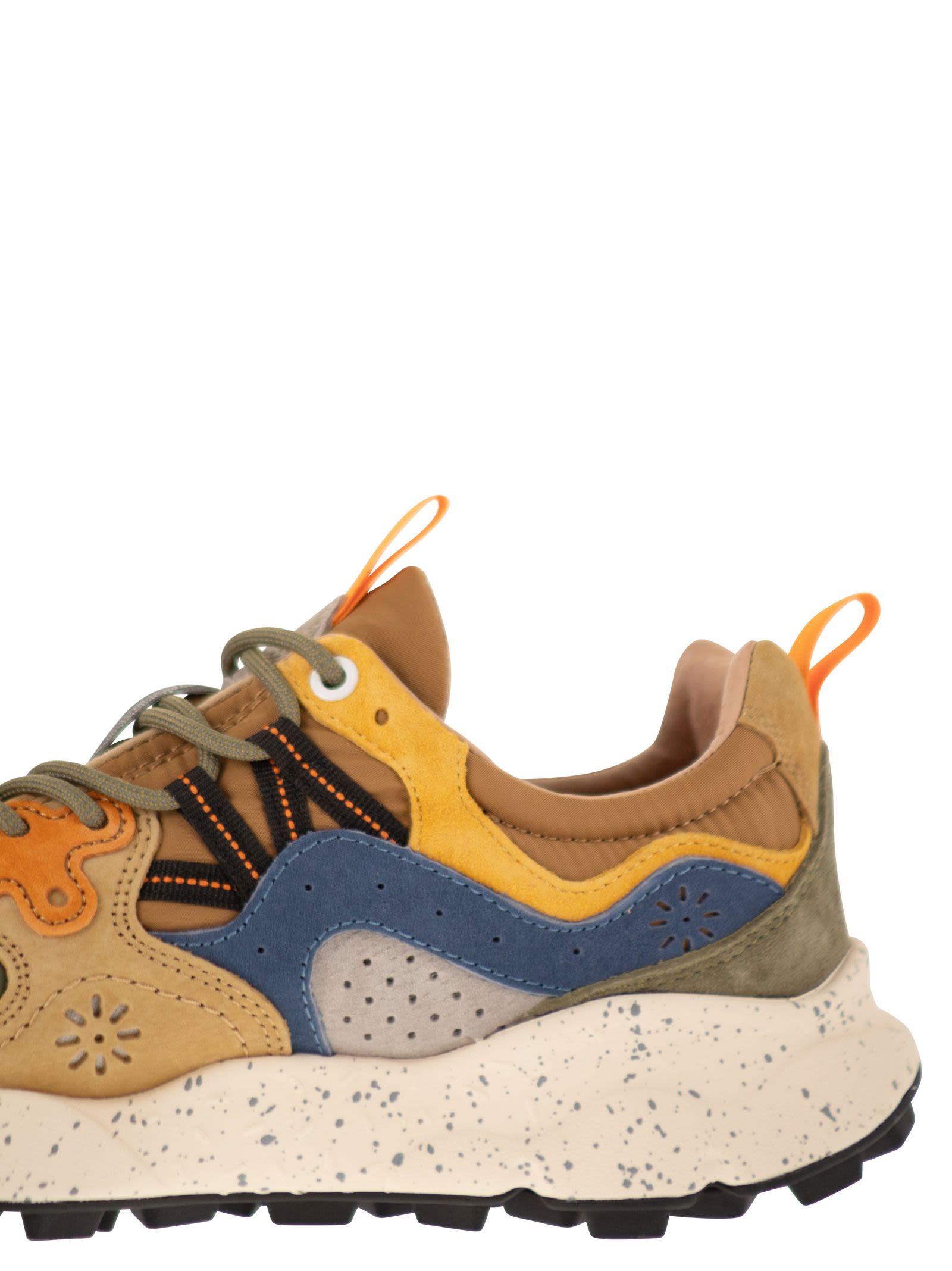 Flower Mountain Yamano 3 - Sneakers In Suede And Technical Fabric