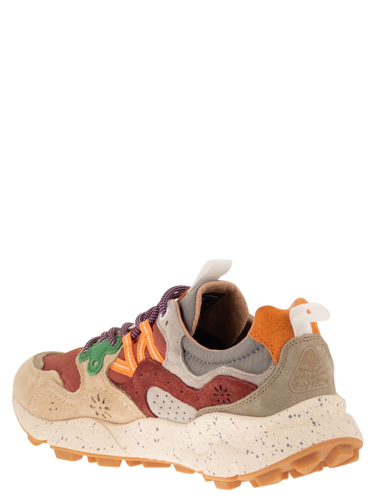 Flower Mountain Yamano 3 - Sneakers In Suede And Technical Fabric
