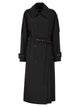 Sportmax Spxgocce - Long Trench Coat In Water-Repellent Twill