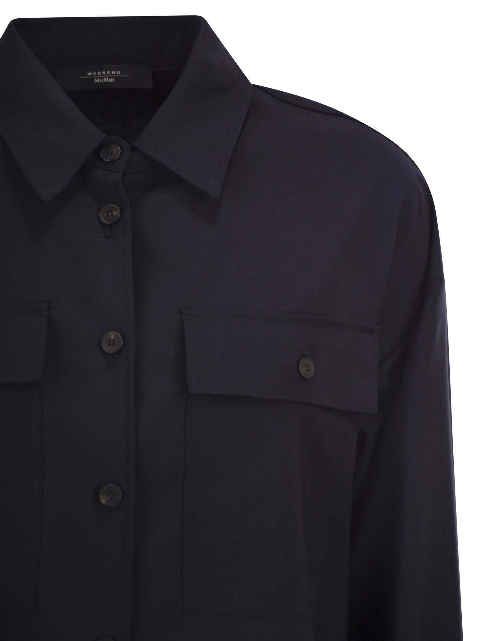 Weekend Maxmara Wkdmulino - Cropped Wool Canvas Jacket