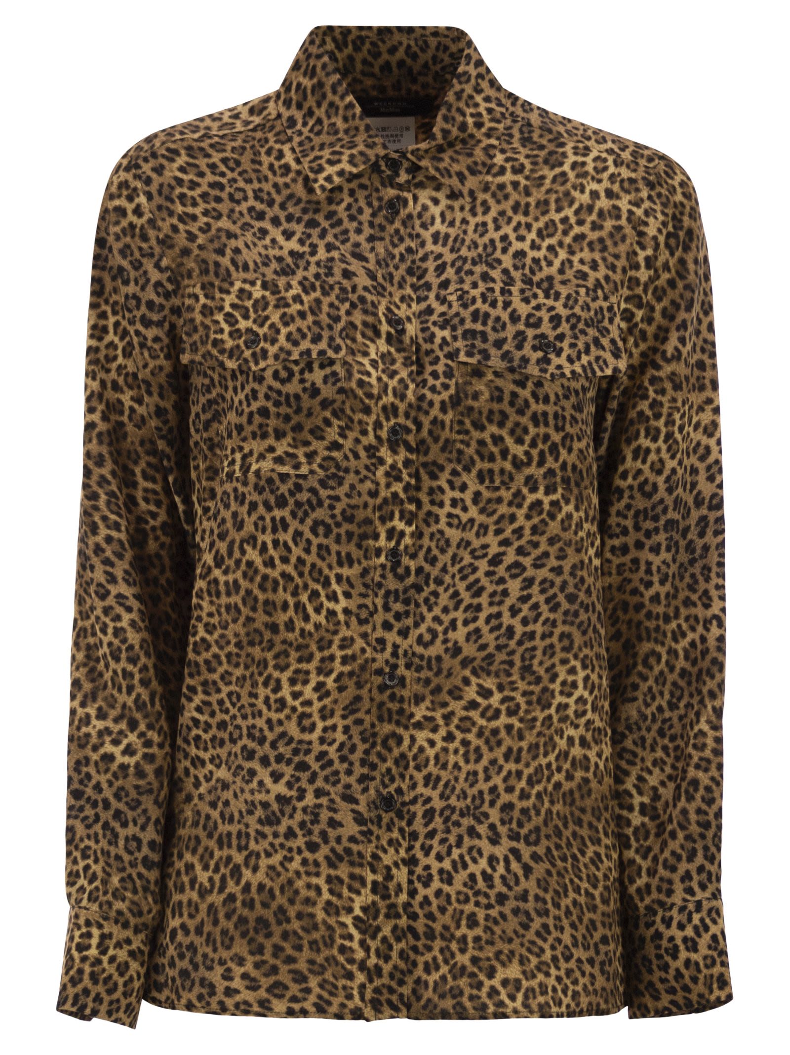 Weekend Maxmara Wkdlemma - Printed Silk Shirt With Pockets