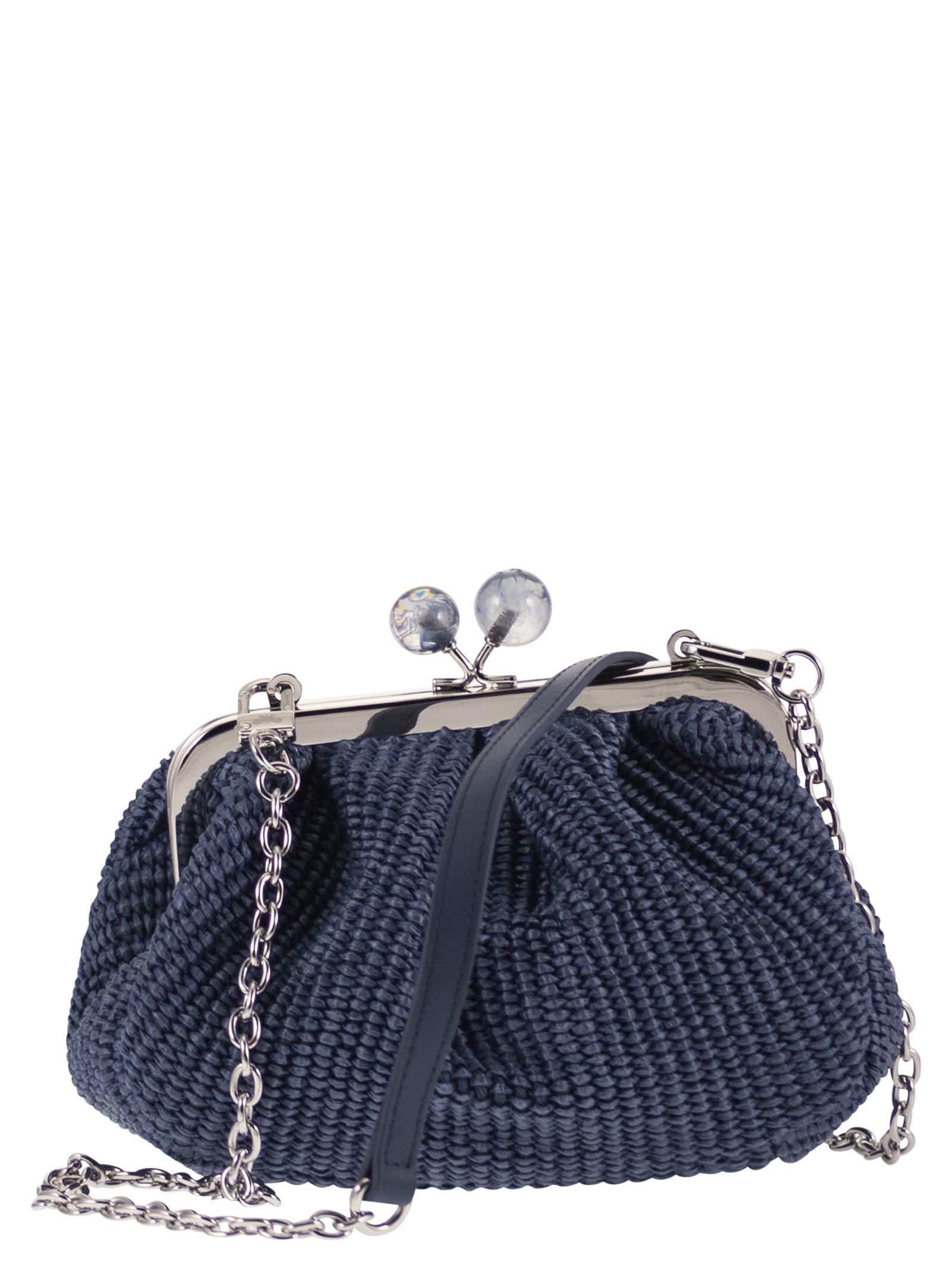 Weekend Maxmara Wkapalmas - Raffia-Effect Pasticcino Bag