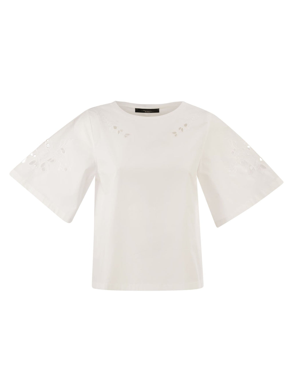 Weekend Maxmara Wkdtarga - Cotton Poplin Top With Embroidery