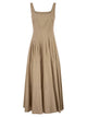 Maxmara Studio Mstfeltre - Cotton Midi Dress With Structured Bodice