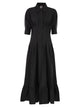 Maxmara Studio Mstcera – Long Cotton Shirt Dress With Flounced Hem
