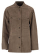 S Maxmara Smmelodia - Suede Jacket With Topstitching