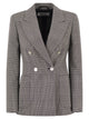 Maxmara Mxmaccordo - Double-Breasted Prince Of Wales Virgin Wool Blazer