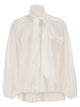 Maxmara Mxevalle - Pleated Blouse With Neck Bow