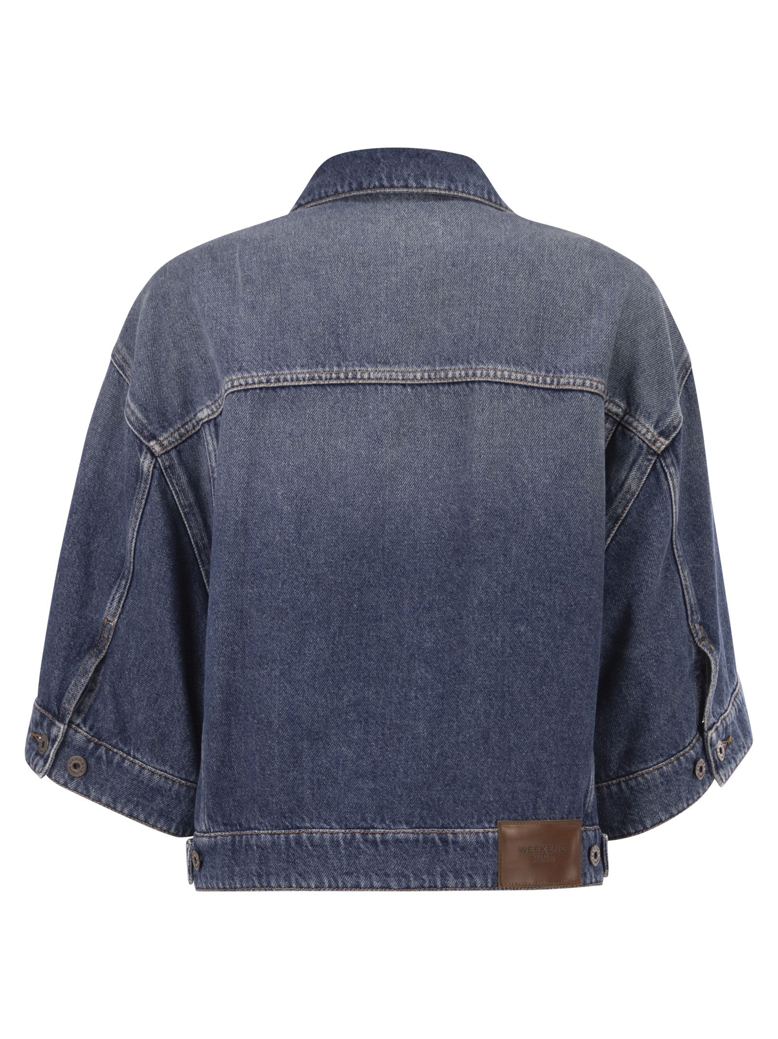 Weekend Maxmara Wkdliuti - Cropped Cotton Denim Jacket