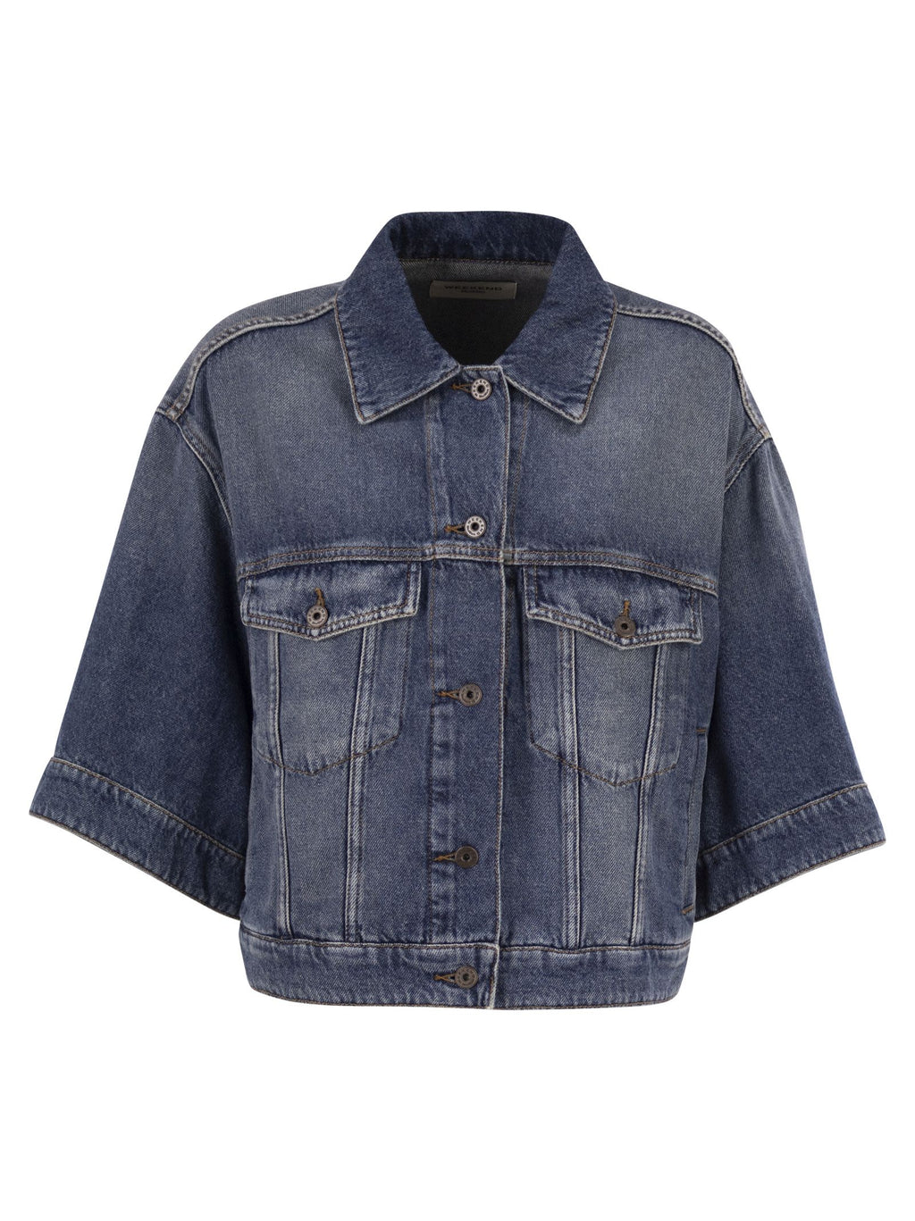 Weekend Maxmara Wkdliuti - Cropped Cotton Denim Jacket