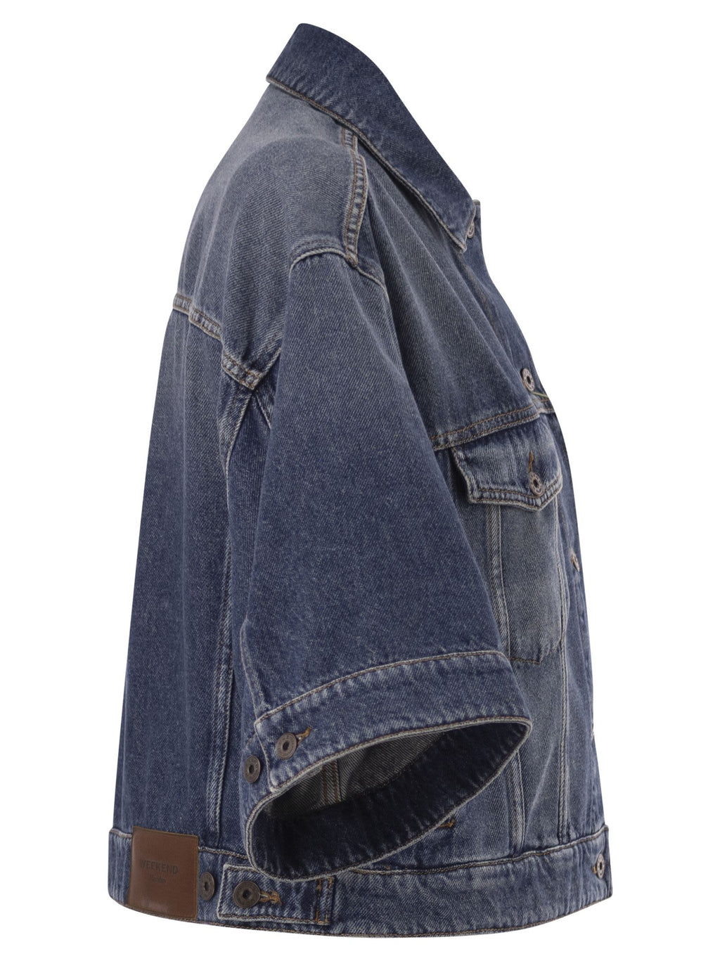 Weekend Maxmara Wkdliuti - Cropped Cotton Denim Jacket