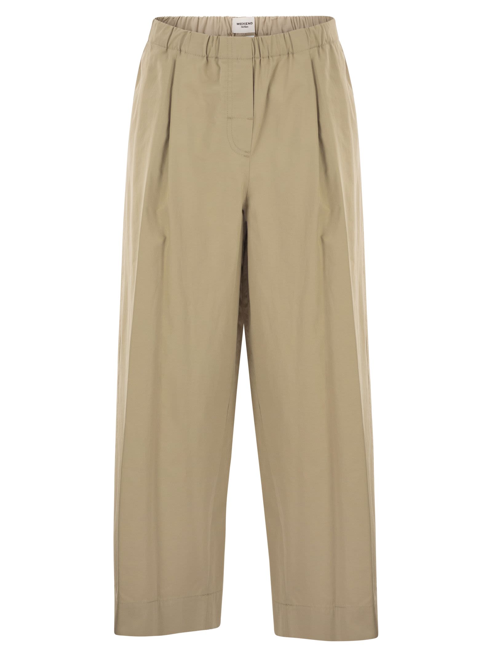 Weekend Maxmara Wkdlibero - Pure Cotton Wide-Leg Trousers
