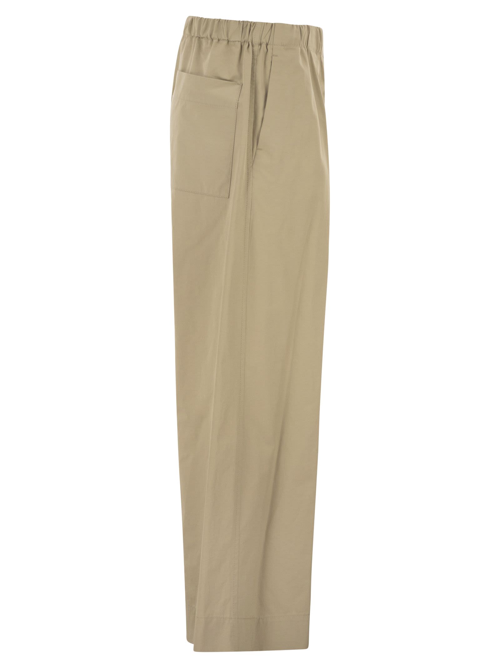 Weekend Maxmara Wkdlibero - Pure Cotton Wide-Leg Trousers