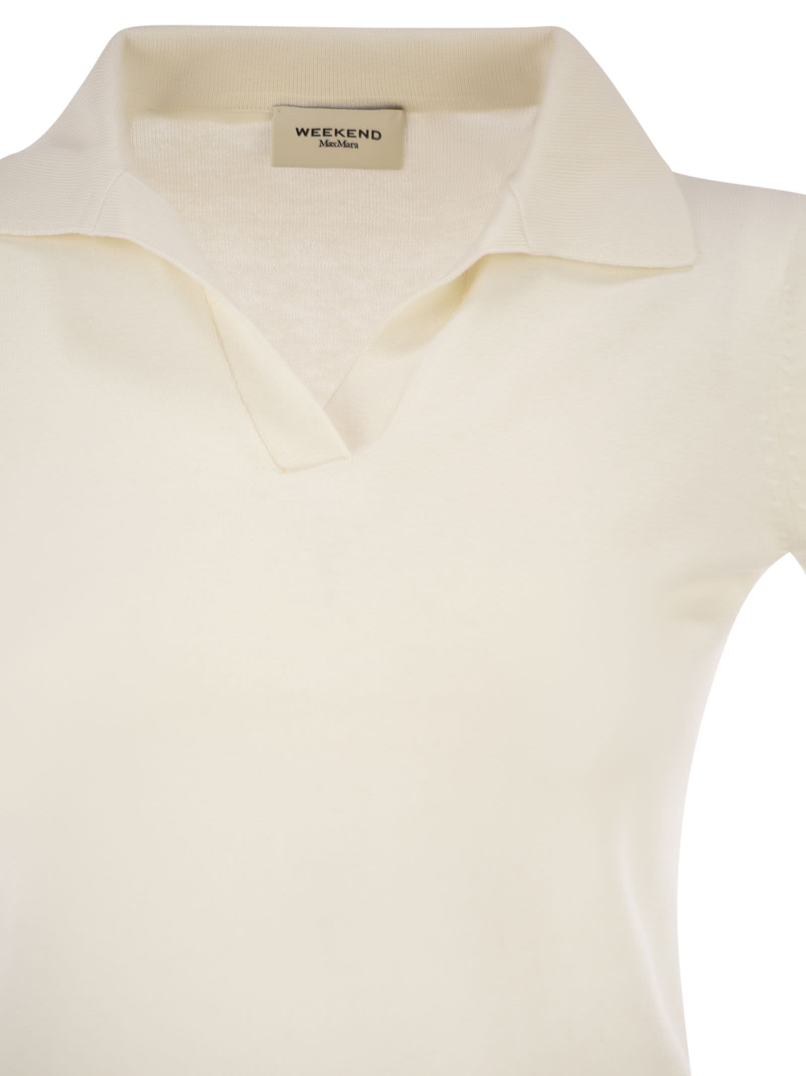 Weekend Maxmara Wkdroncolo - Polo Shirt In Silk And Cotton Yarn