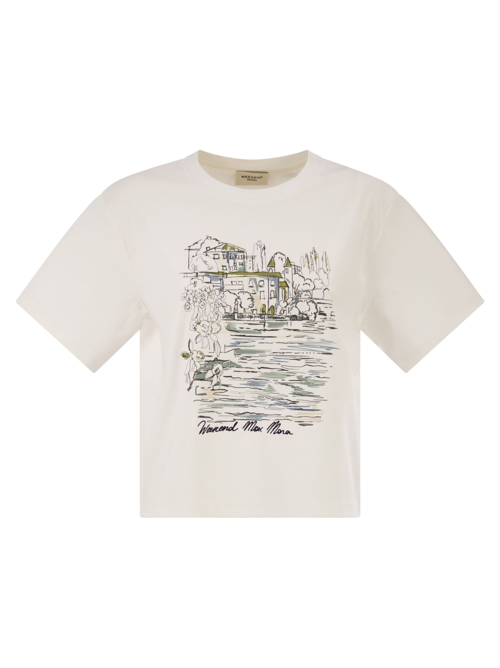 Weekend Maxmara Wkdsala - Cotton T-Shirt With Print