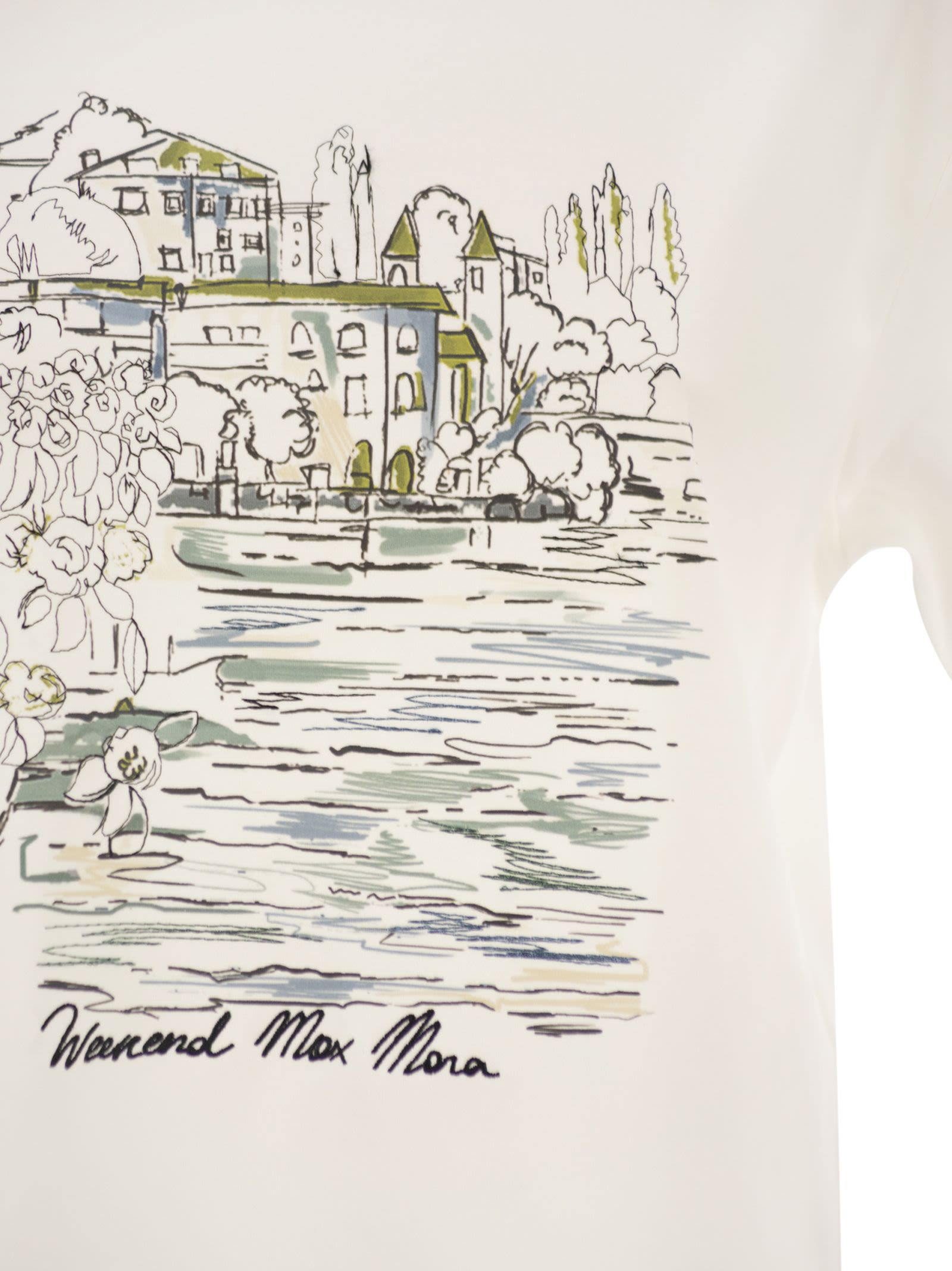 Weekend Maxmara Wkdsala - Cotton T-Shirt With Print