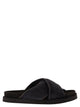 Fabiana Filippi Flat Suede Sandals With Crossed Straps
