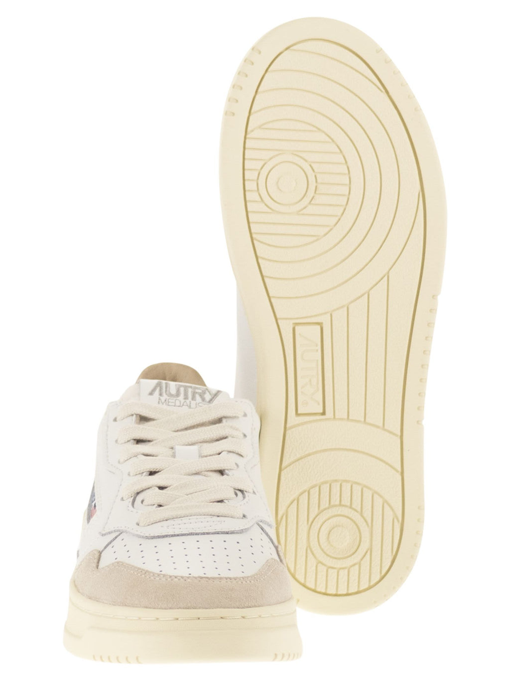 Autry Medalist Low - Leather And Suede Trainers