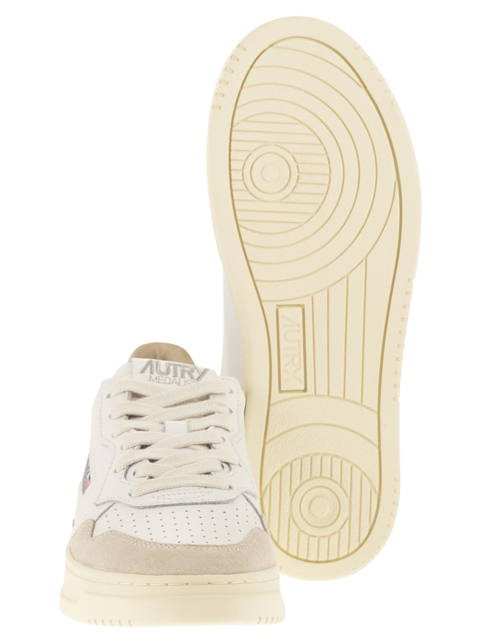 Autry Medalist Low - Leather And Suede Trainers